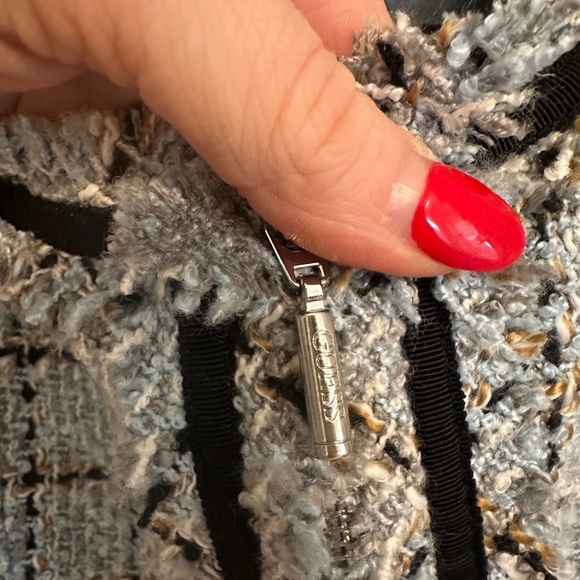 Guess Tweed Sleeveless Dress - Grey/Blue - Picture 4 of 4